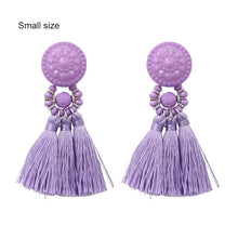 Load image into Gallery viewer, Bohemia Small Tassel Earrings for Women Green Multi-color Beads Fringe Earring Summer Earing Boucle D&#39;oreille Pendante 2019 New

