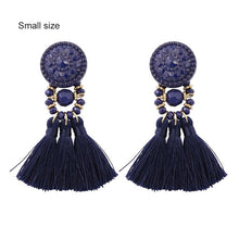 Load image into Gallery viewer, Bohemia Small Tassel Earrings for Women Green Multi-color Beads Fringe Earring Summer Earing Boucle D&#39;oreille Pendante 2019 New
